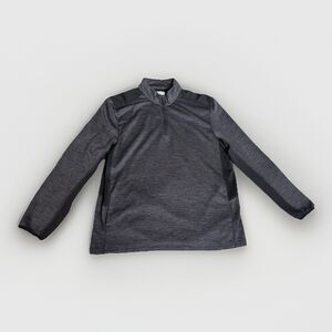 PGA Tour Golf Jacket Mens Large 1/4-Zip Black L/S Goemetic Pattern Pullover